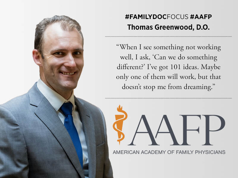 headshot of Thomas Greenwood, D.O. thomas greenwood wins ACGME award